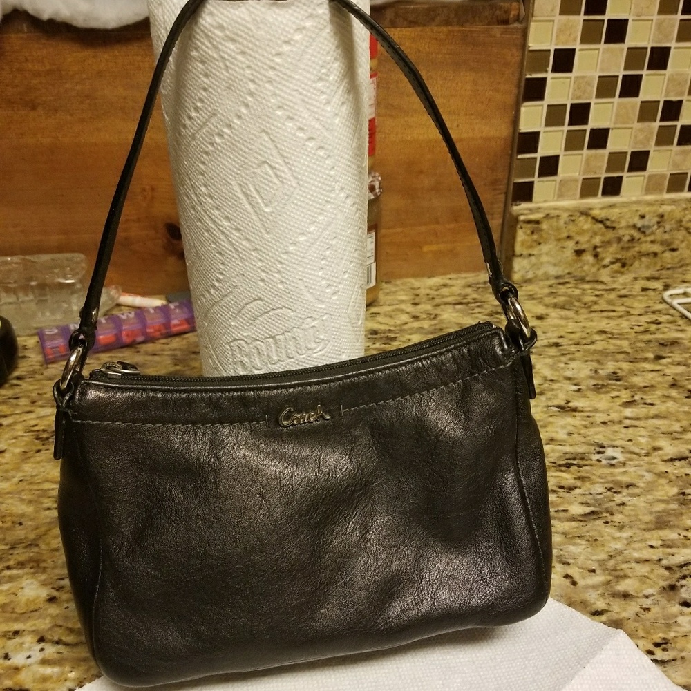 Small black Coach purse